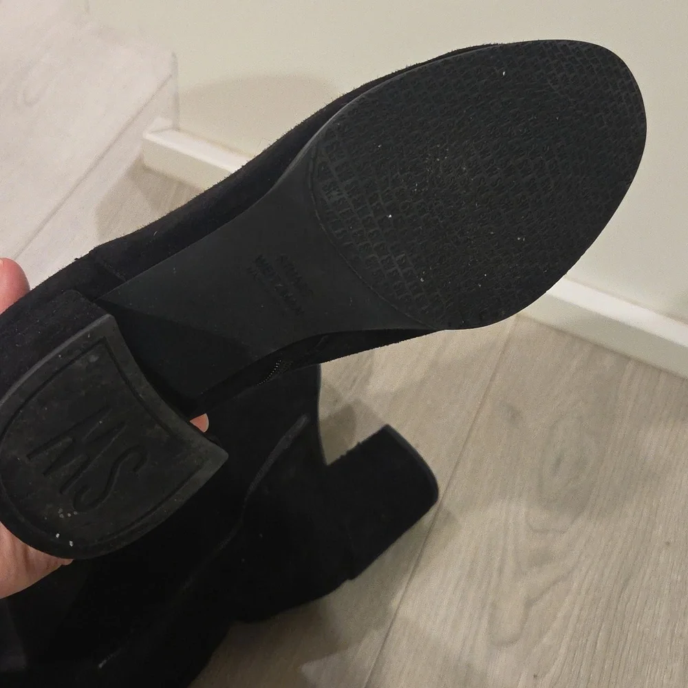 Stuart Weitzman Black Suede Boots